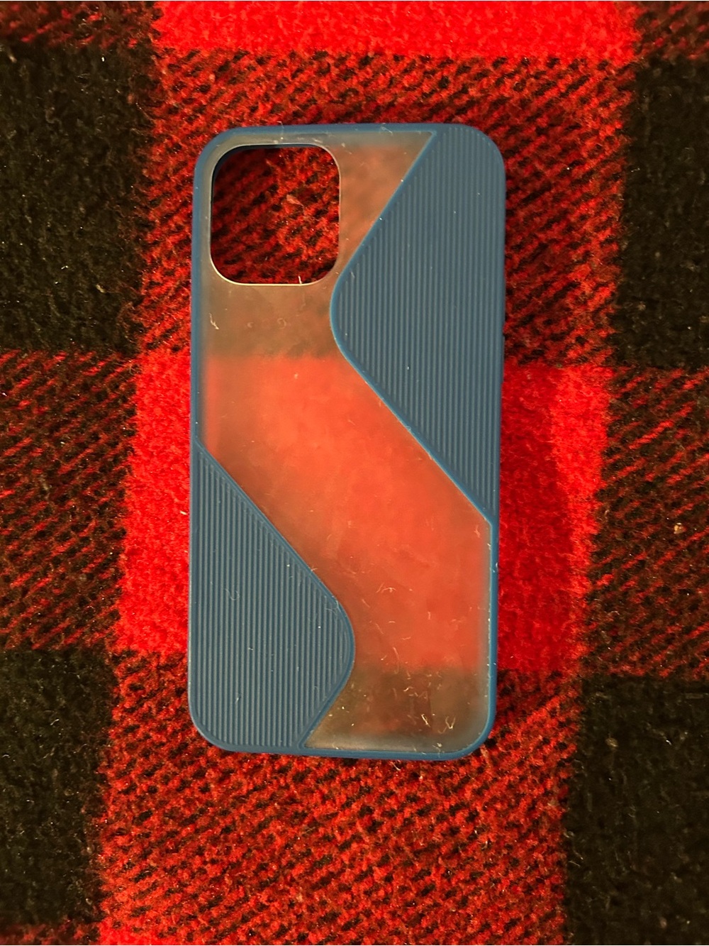 Blue Clear Hybrid iPhone 12 Case - Unbranded